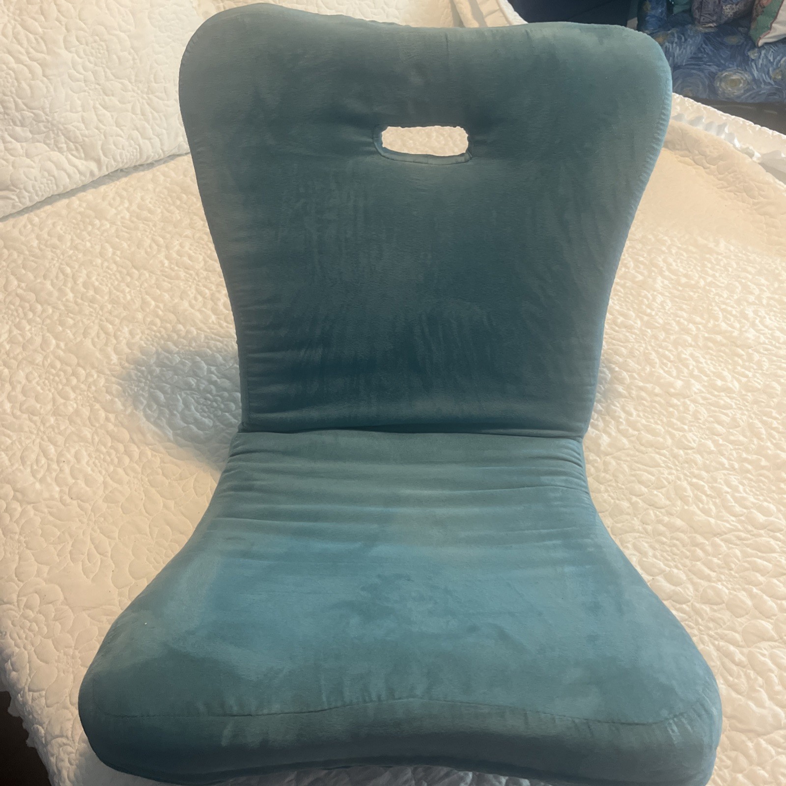 Gaming Chair Floor Rocker, Adjustable Positions, Turquoise