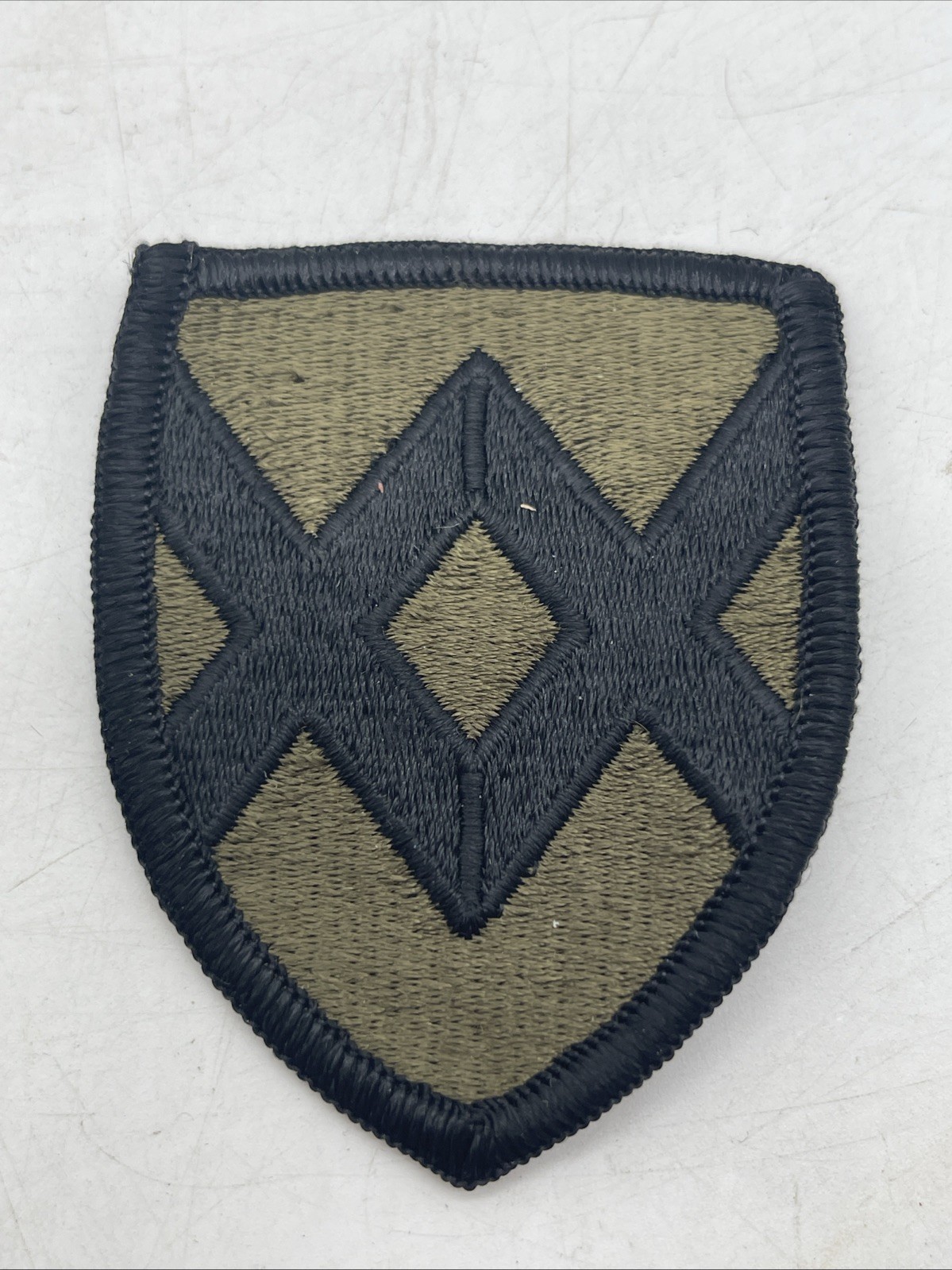 US Army 23rd Field Army Support Brigade Green & Black uniform patch