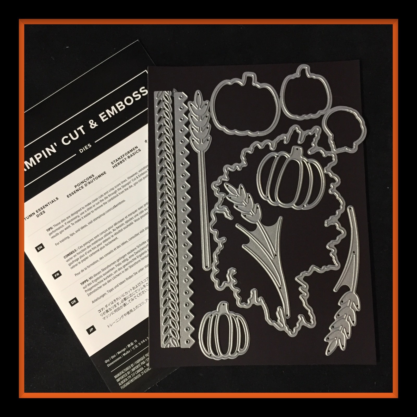 Stampin' Up! AUTUMN ESSENTIALS Dies #4852