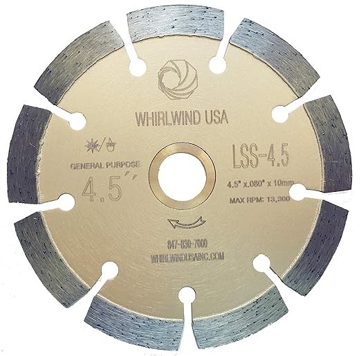 2x LSS 4 1/2 Inch Diamond Saw Blade,Dry or Wet Cutting, Bulk Pack
