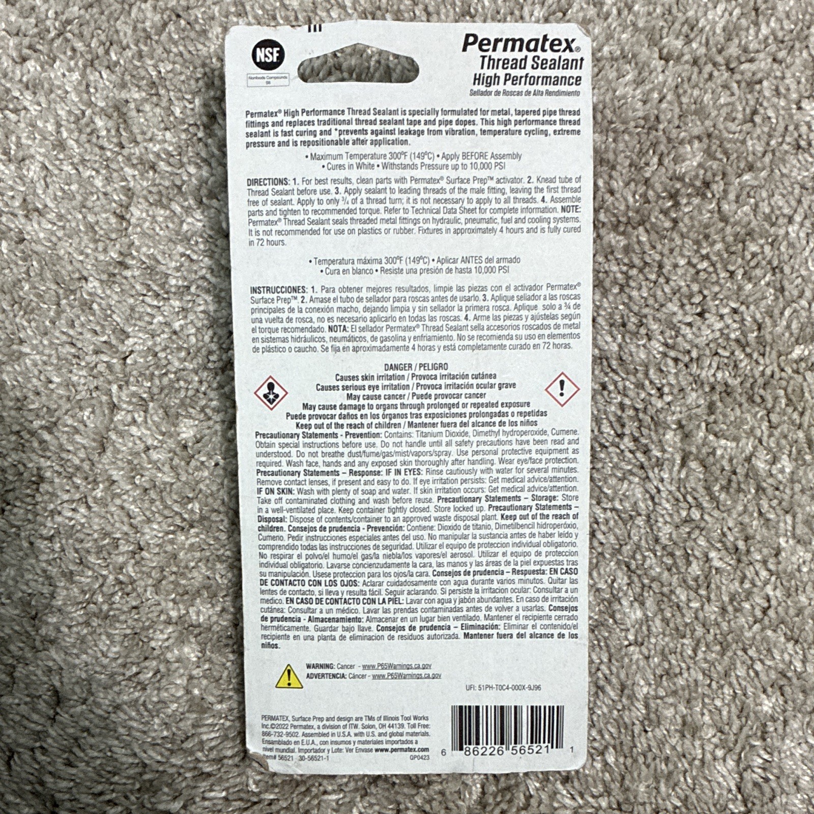 Permatex 56521 Thread sealant