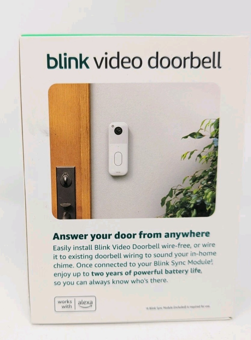 NEW Blink Video Doorbell System Head-to-Toe Module Core White 2ND GEN BATTERY