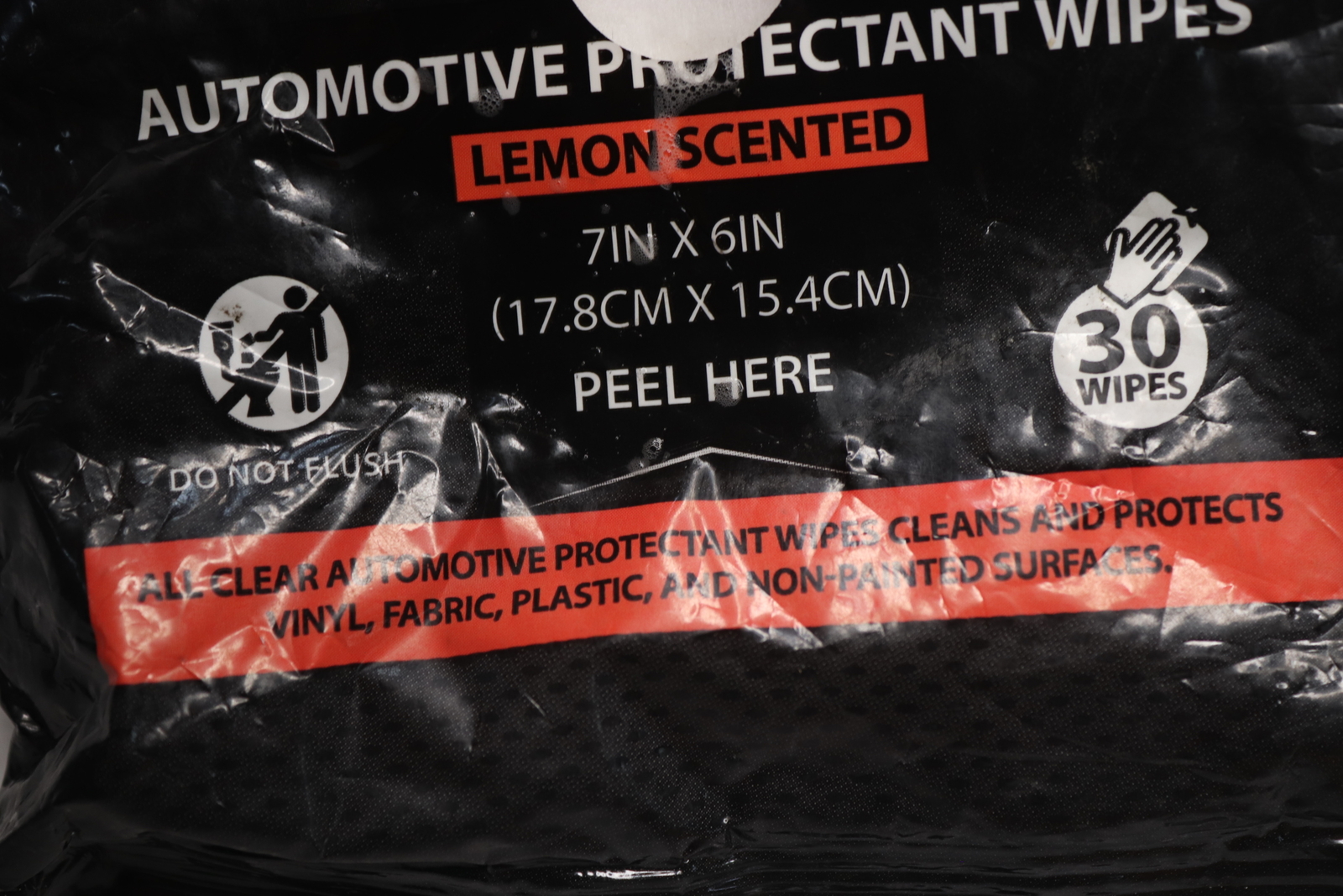 (30-Pk) All Clear Electronic Wipes Lemon Scent 7" x 6"