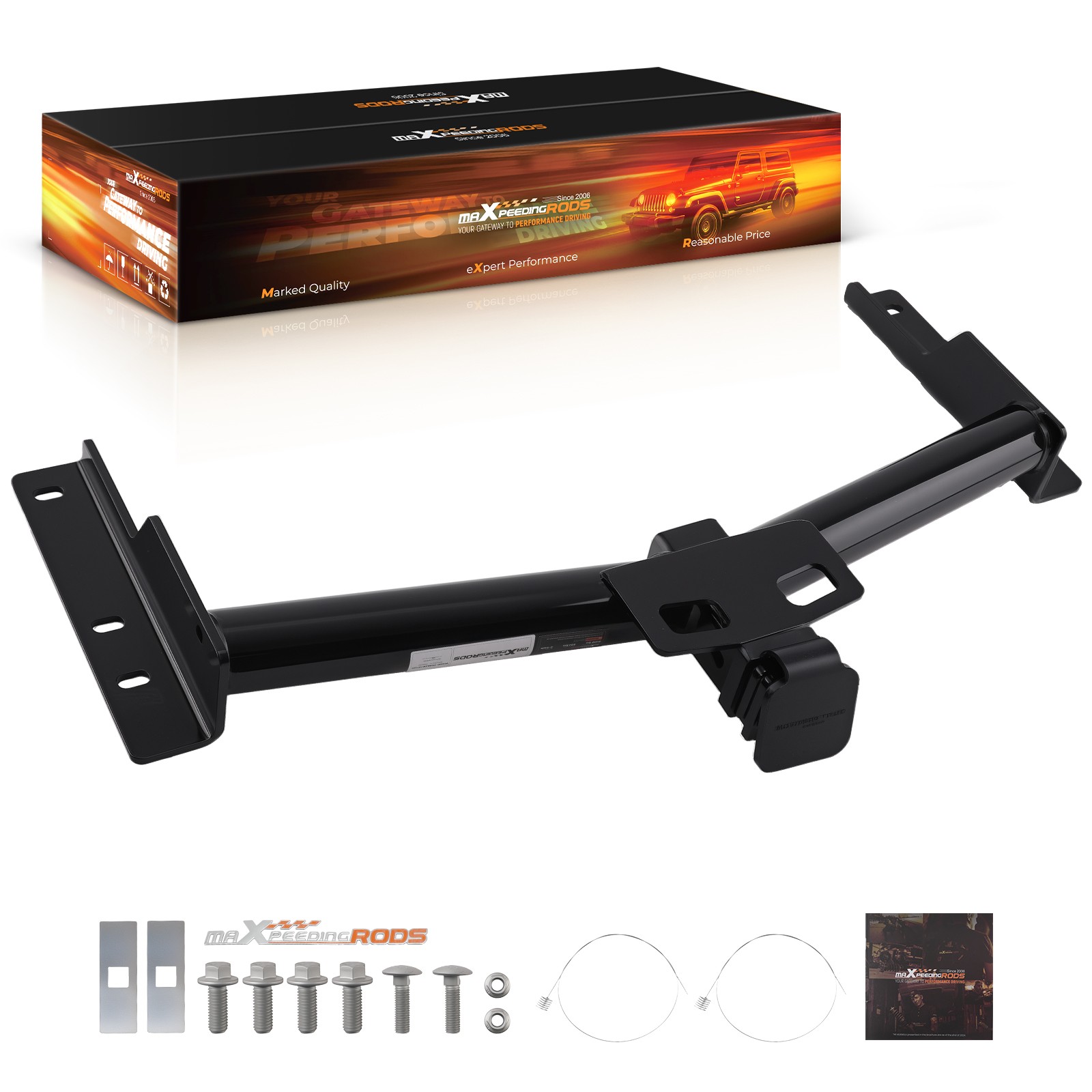 Class 3 2" Receiver Rear Trailer Hitch for Ford Transit 150 250 350 2015-2021