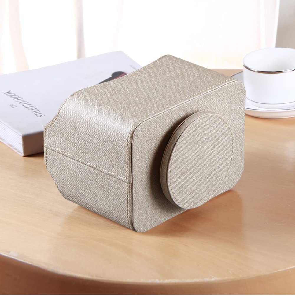 Leather 360°Rotatable Remote Control Holder,Nightstand TV Remote Caddy,Office...