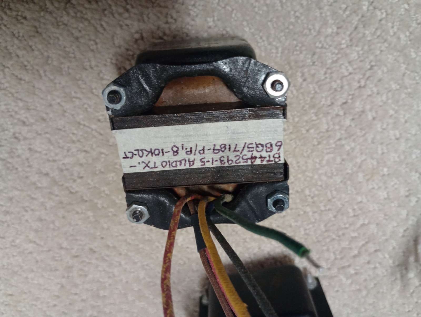 1 BT445293-1-5 Audio Transformer -Tests Good