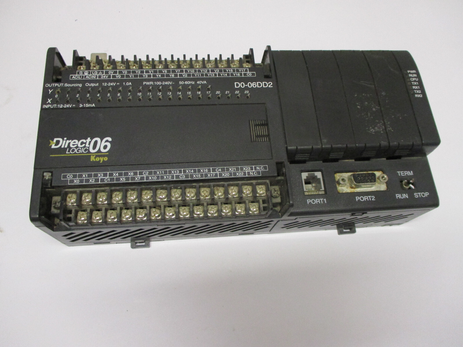 EUC-AUTOMATION DIRECT D0-06DD2 DIRECTLOGIC PROGRAMMABLE CONTROLLER Parts AS IS