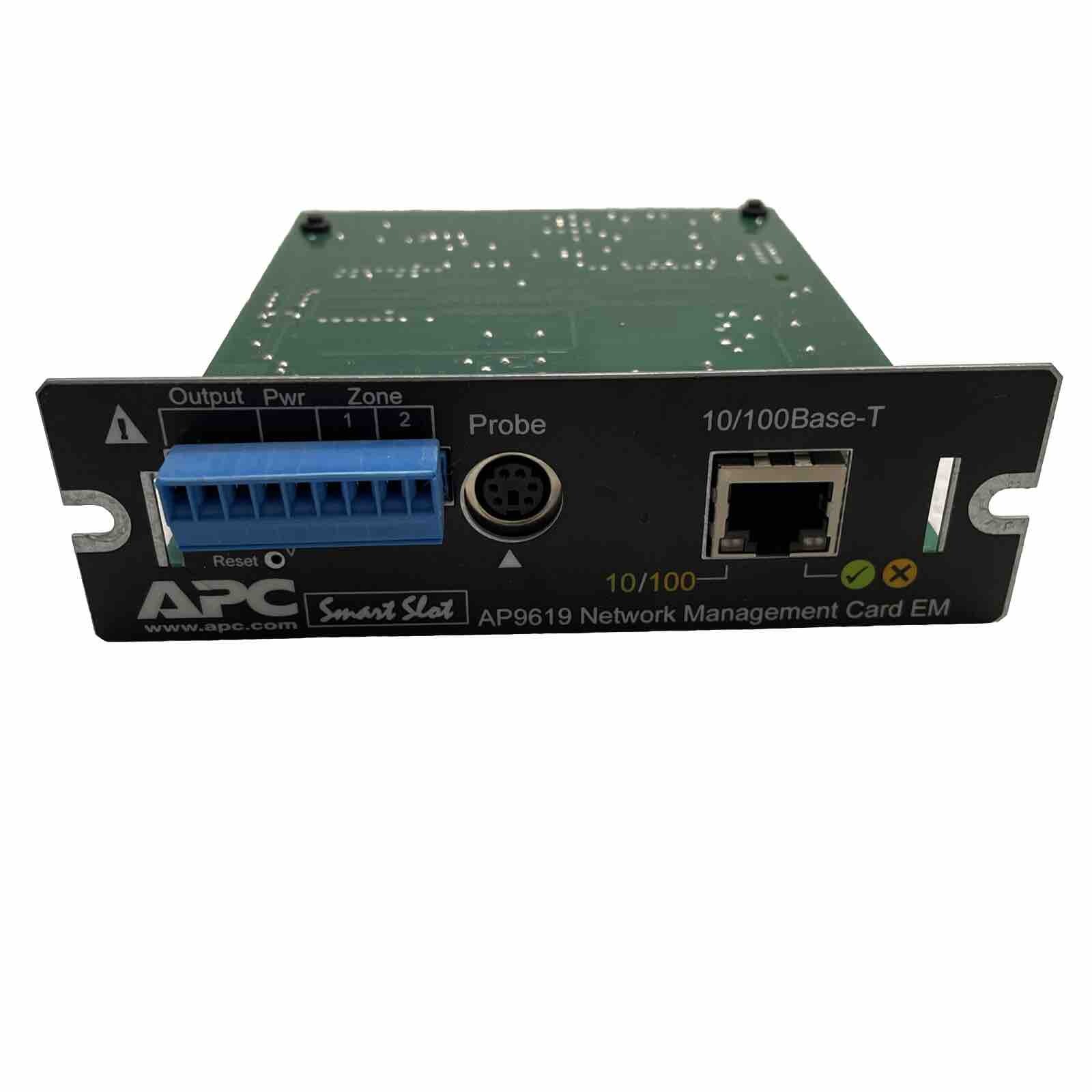 Genuine APC Smart Slot AP9619 UPS NETWORK MANAGEMENT CARD EM 10/100