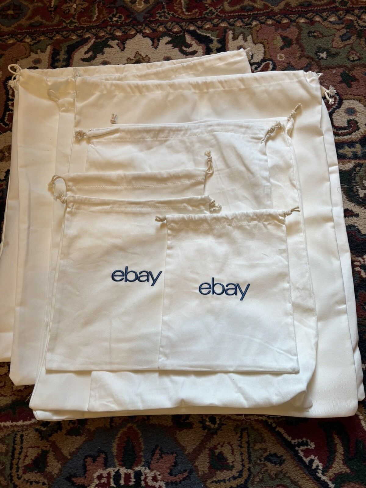 EBAY Drawstring Dust Bag Purse Or Shoes- Bundle Of 10 Various Sizes