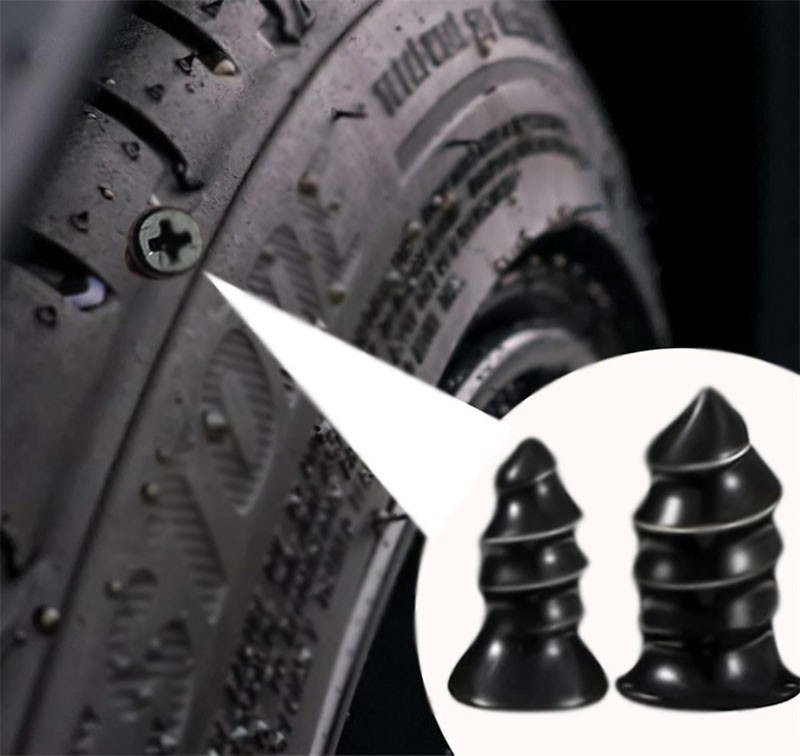 60X Tire Vacuum Repair Screw Rubber Nail Plug Car Tyre Puncture Repair Kit US