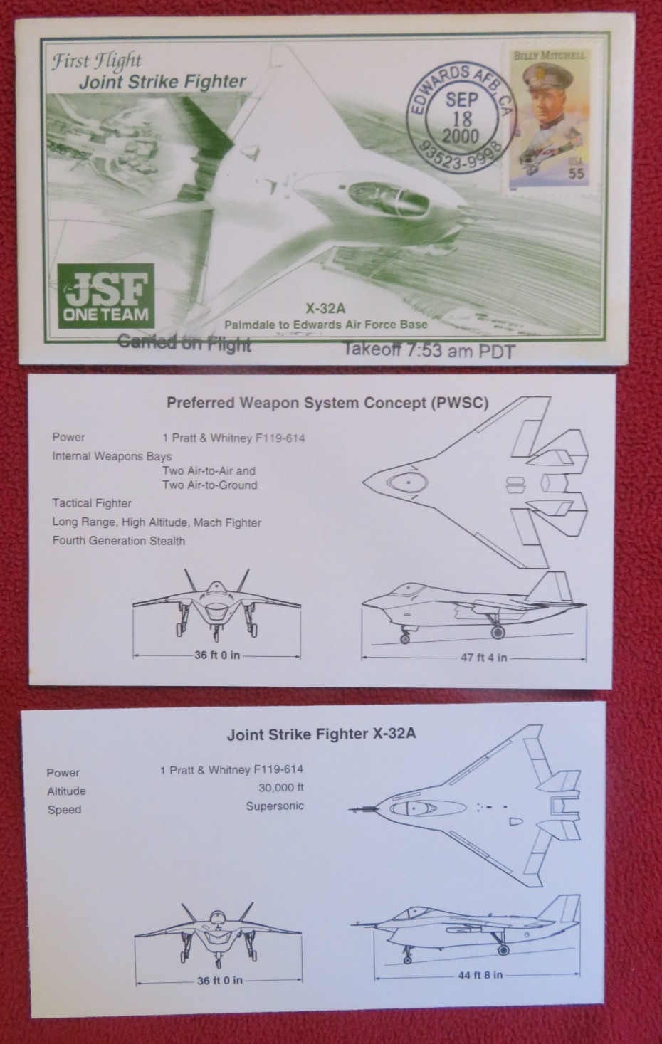 Joint Strike Fighter JSF X-32A First Flight Promotional Packet (01)