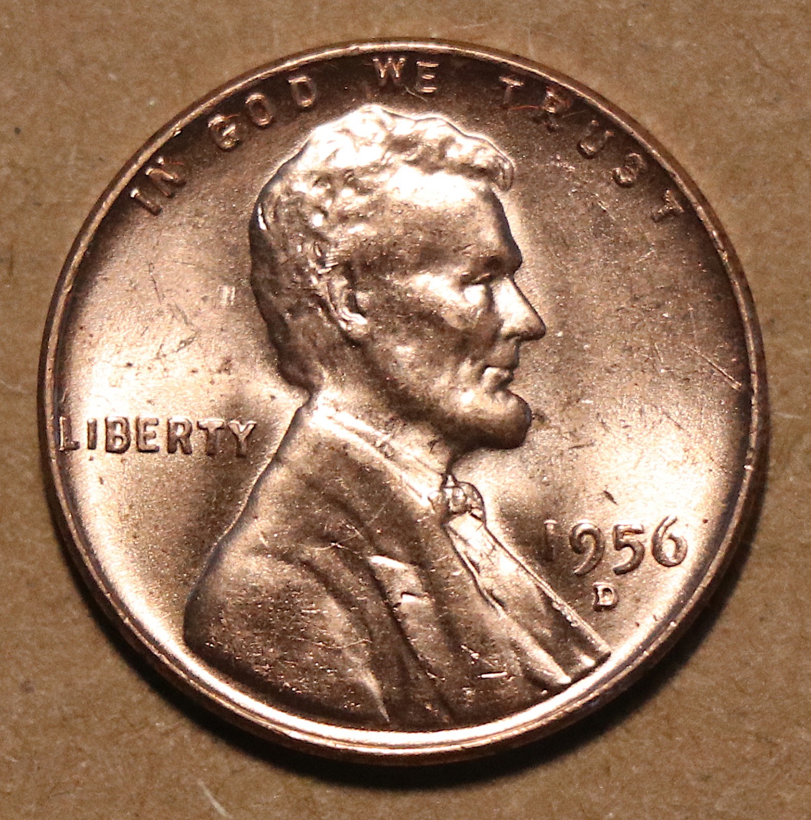 1956 D Lincoln Wheat Cent BU