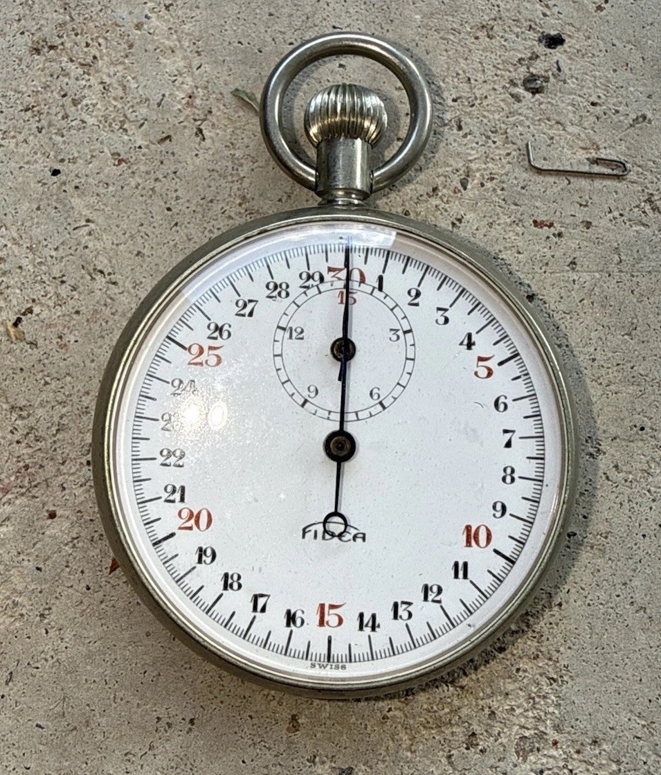 Old German WWII World War II Military Stopwatch - Used - UNOPENED & UNTESTED