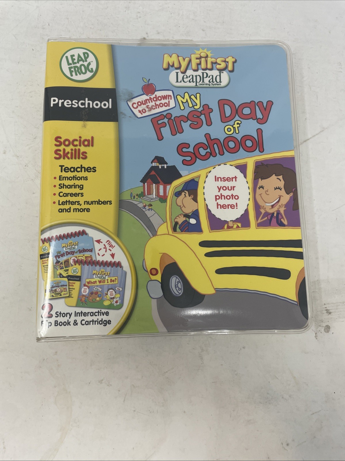 My First LeapPad Leap Frog Preschool First Day of School Book Cartridge New