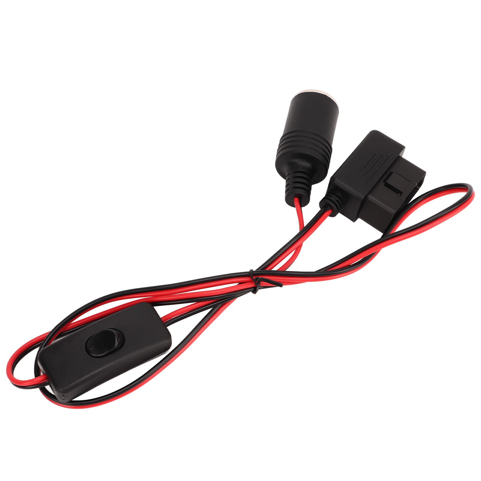 OBD2 Cigarette Lighter Socket 16Pin Waterproof Overcurrent Protection Female