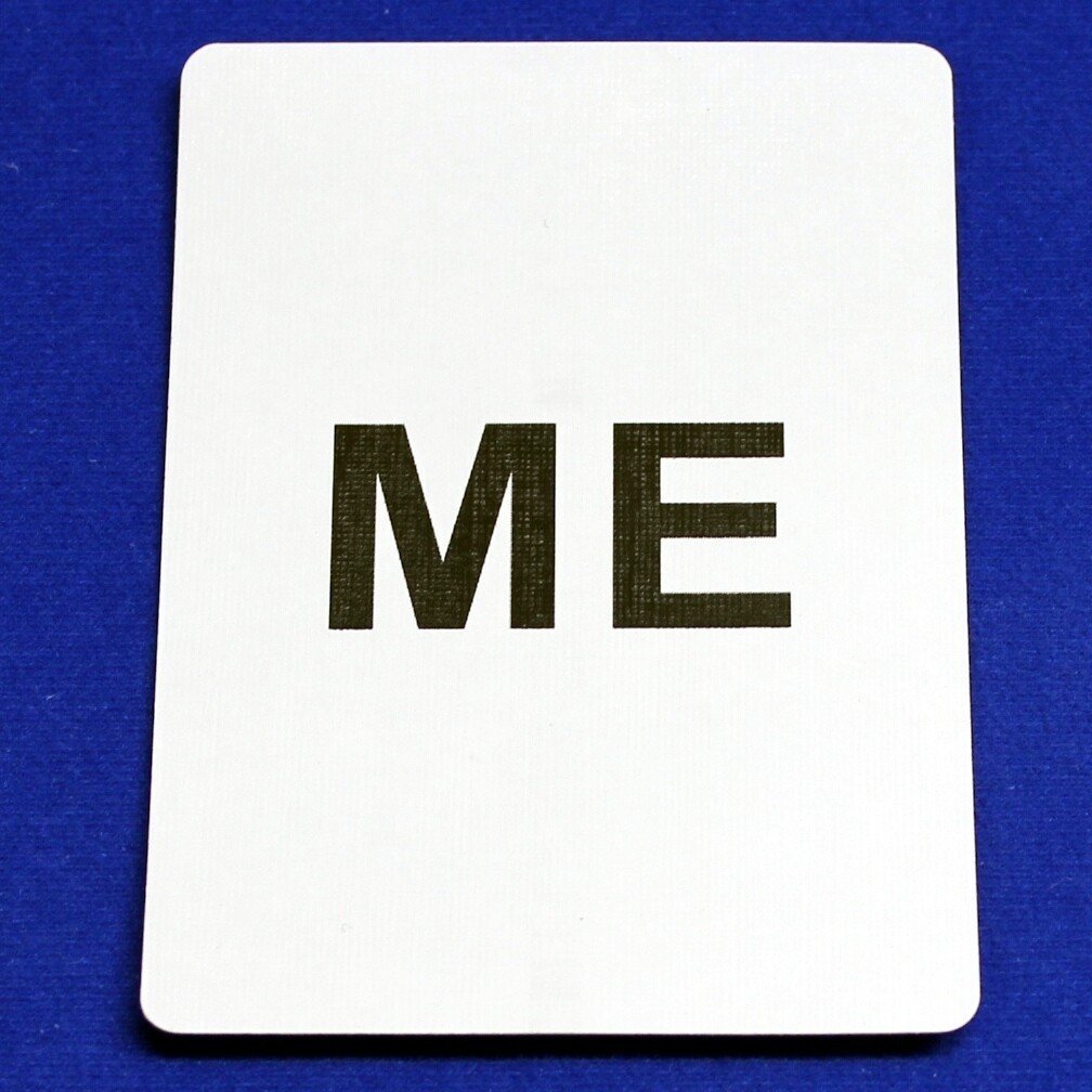 ME, Bicycle Printed Gaff Card, Red
