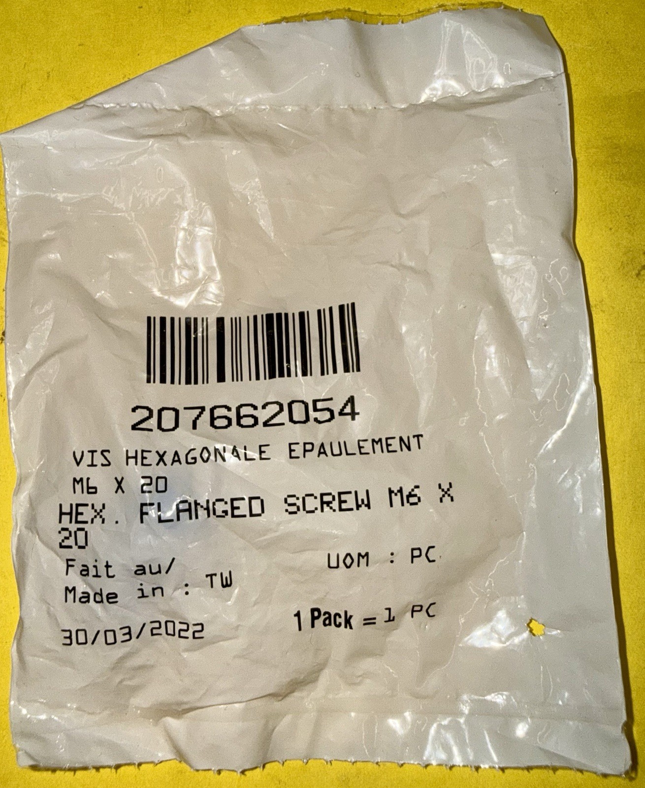 BRP OEM CanAm/SkiDoo hexflangescrew m6x20 207662084/207662054 (pk of 4) new