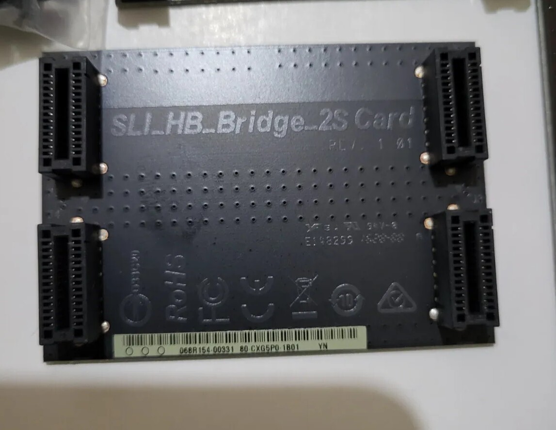 🌟 *BUNDLE* SLI Bridge ASROCK NVIDIA, Cards, Cables, Corsair Bag PCI-E Type4...
