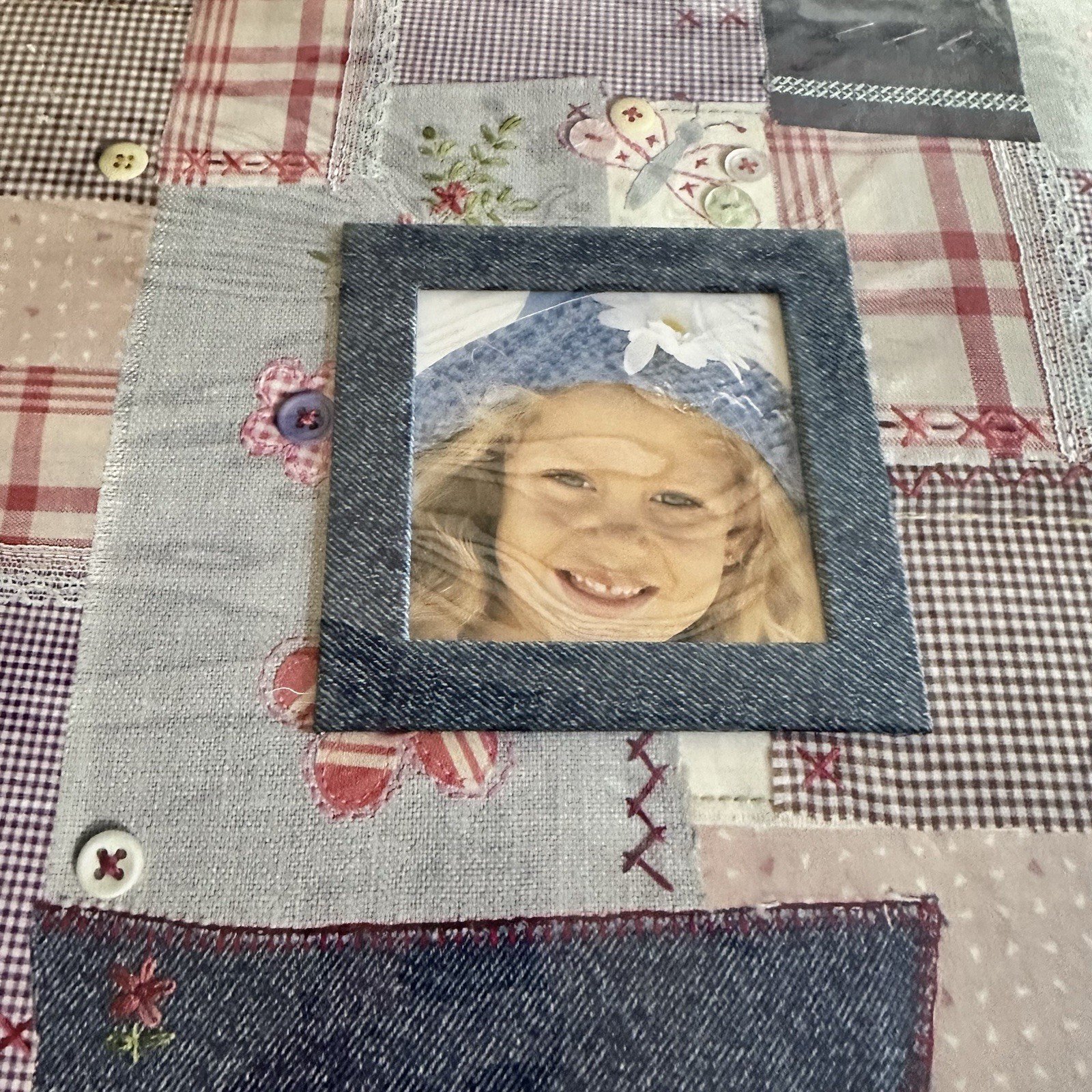 Patchwork Scrapbook Junking Book Country Style 10 Pages Hobby