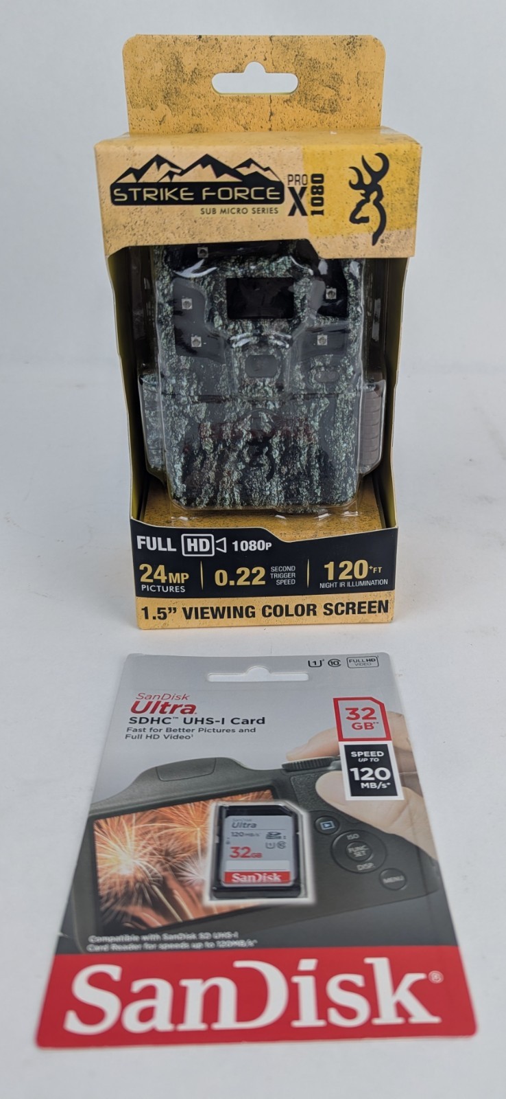 Browning Trail Camera Strike Force Pro X 1080 - BTC-5PX-1080 - W/ 32GB SD Card