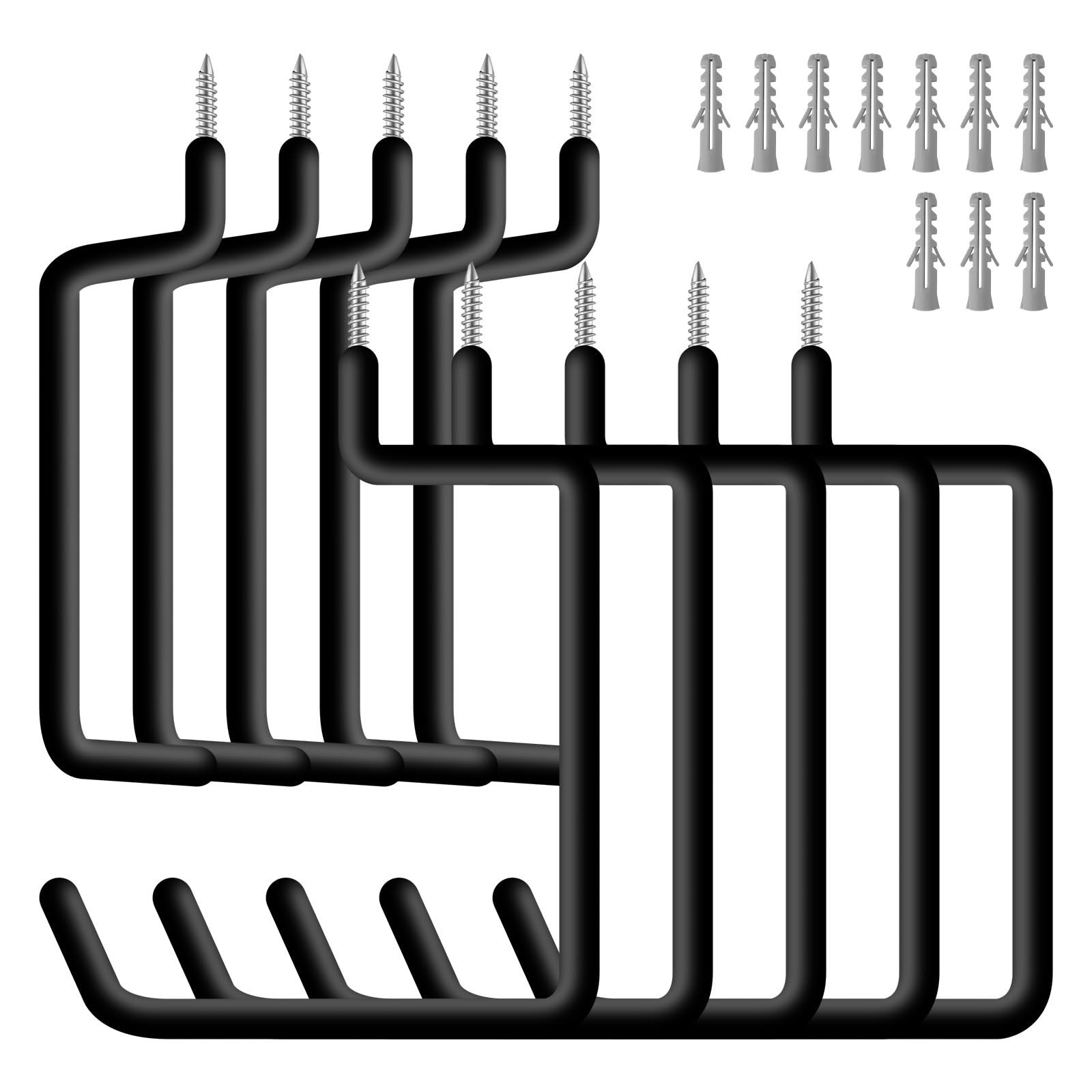 10 Pcs Ladder Hook Screw in Storage Hanger for Garage Wall | Wall Mount Garag...