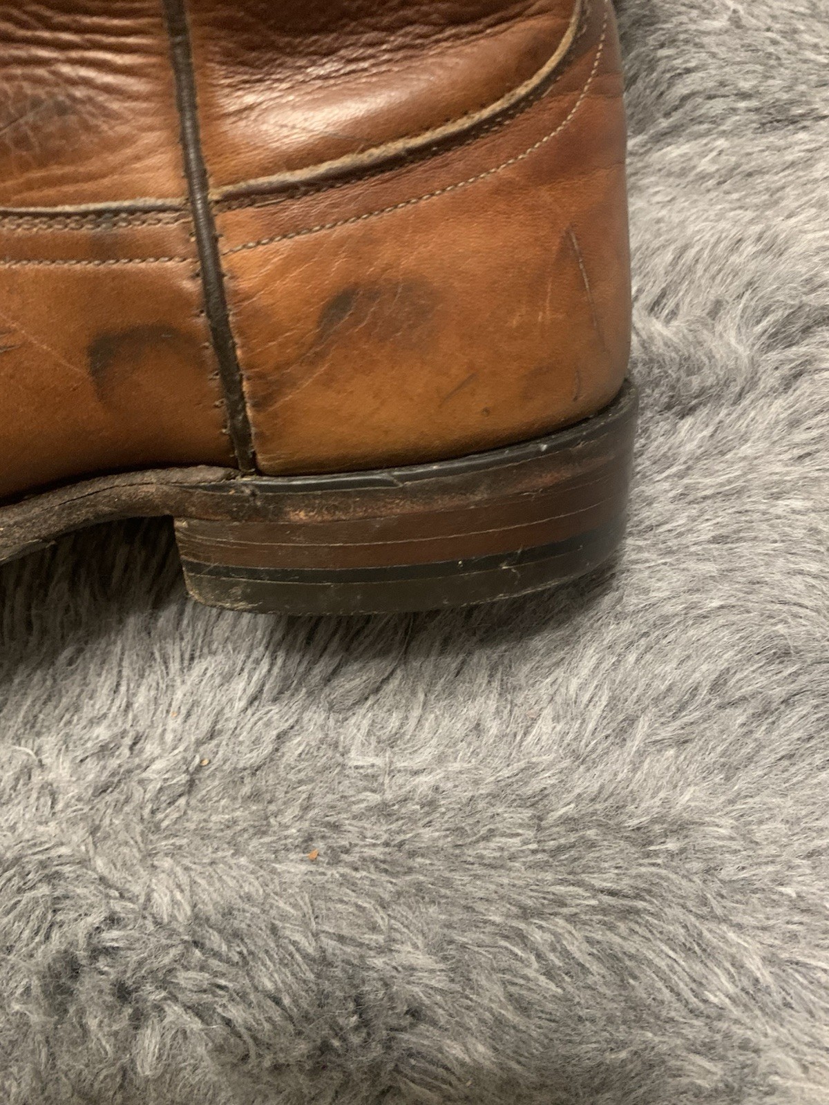 8 EE Lucchese 2000 Brown Leather Classic Cowboy Rodeo Boots