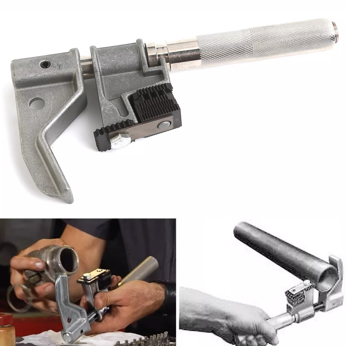 For 1-1/4” to 5” O.D 216884 7402 Universal Outside Thread Chaser with 6 Dies