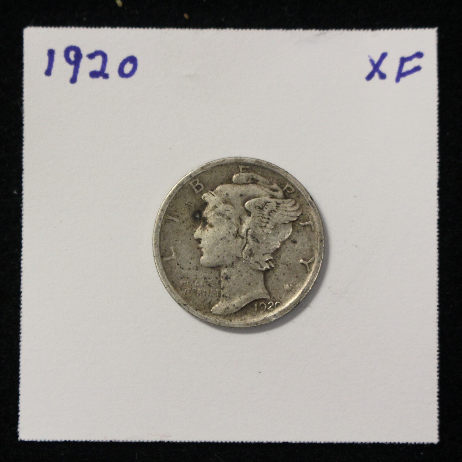 1920 Mercury Dime Circulated XF
