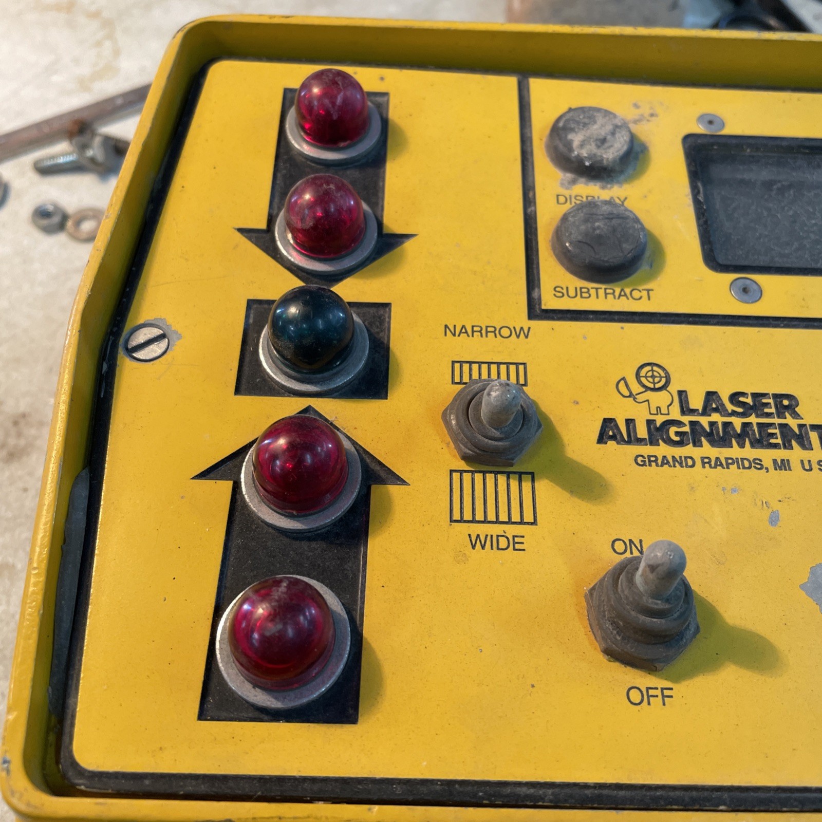 Laser alignment master panel