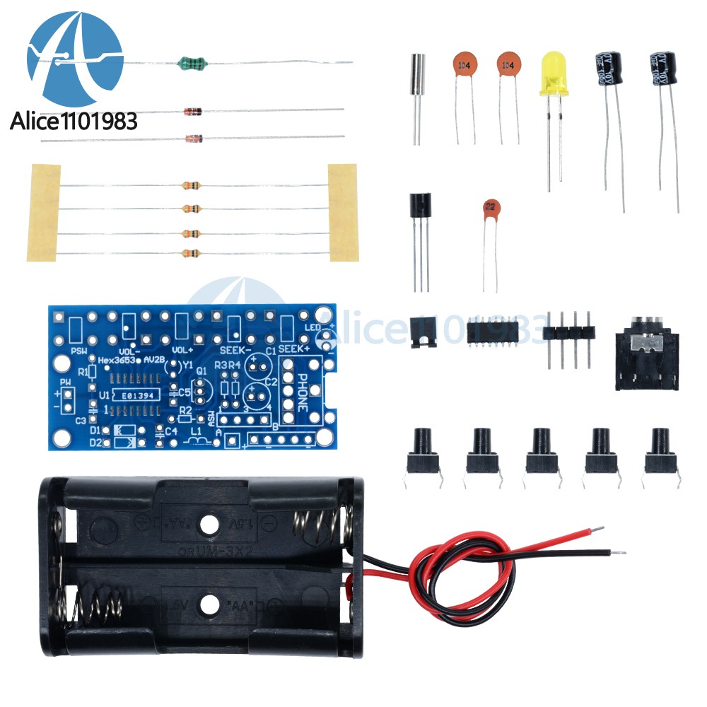 10 set Wireless FM Radio Receiver Module PCB DIY Electronic Kits 76MHz-108MHz