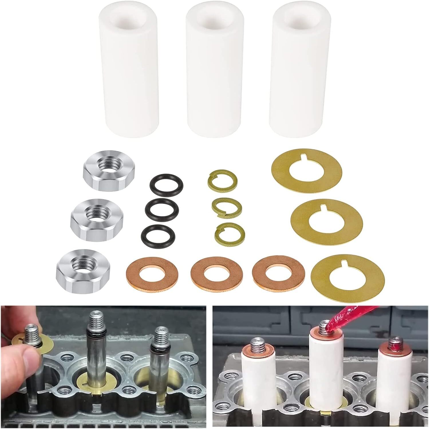 For Annovi Reverberi AR2546 Ceramic Plunger Repair Kit for RK RKA RKV 18mm Pump