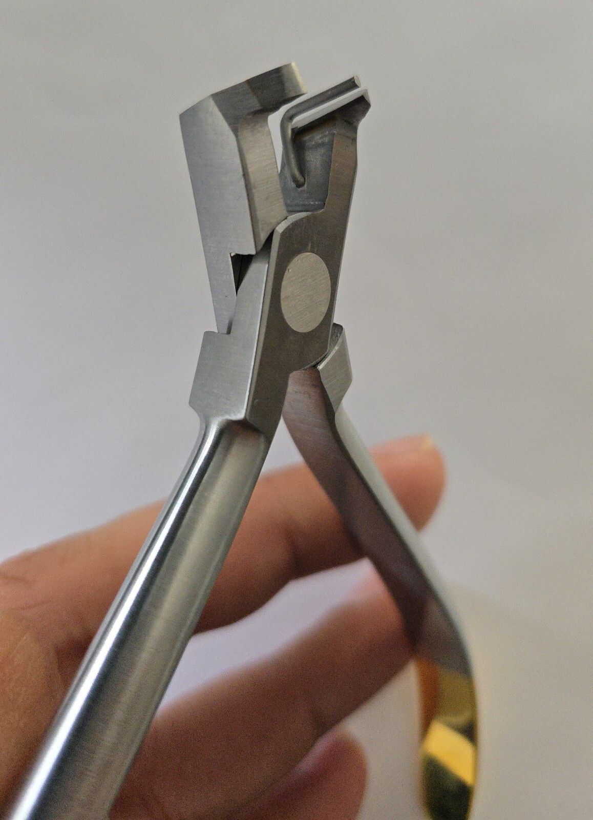 Dental Flush Cutter Distal End TC Orthodontic Long Handle Wire Cut & Hold CE New