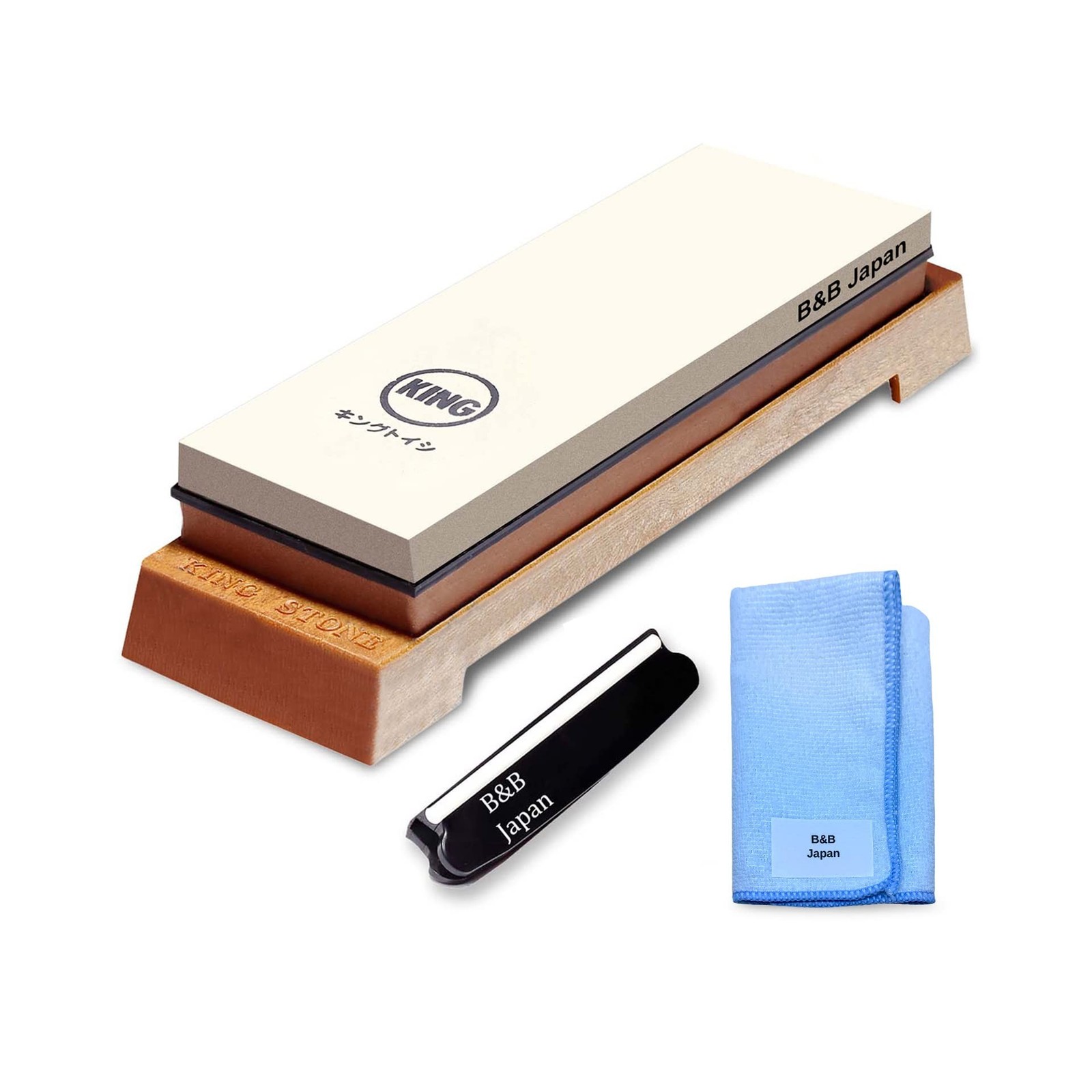 KING Whetstone Starter Set Include 1000/6000 Grit Combination Whetstone made ...