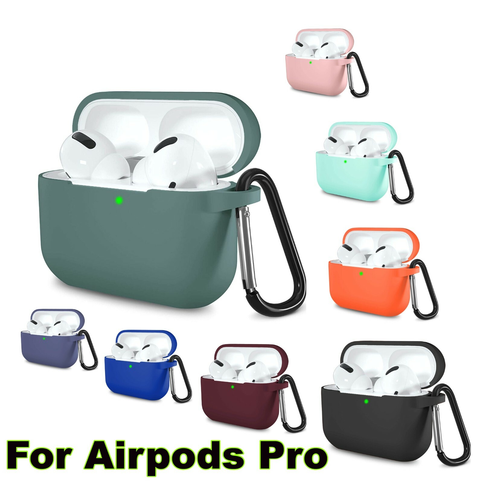 For Apple AirPods PRO Wireless Charging Case Silicone Cover Protective Skin