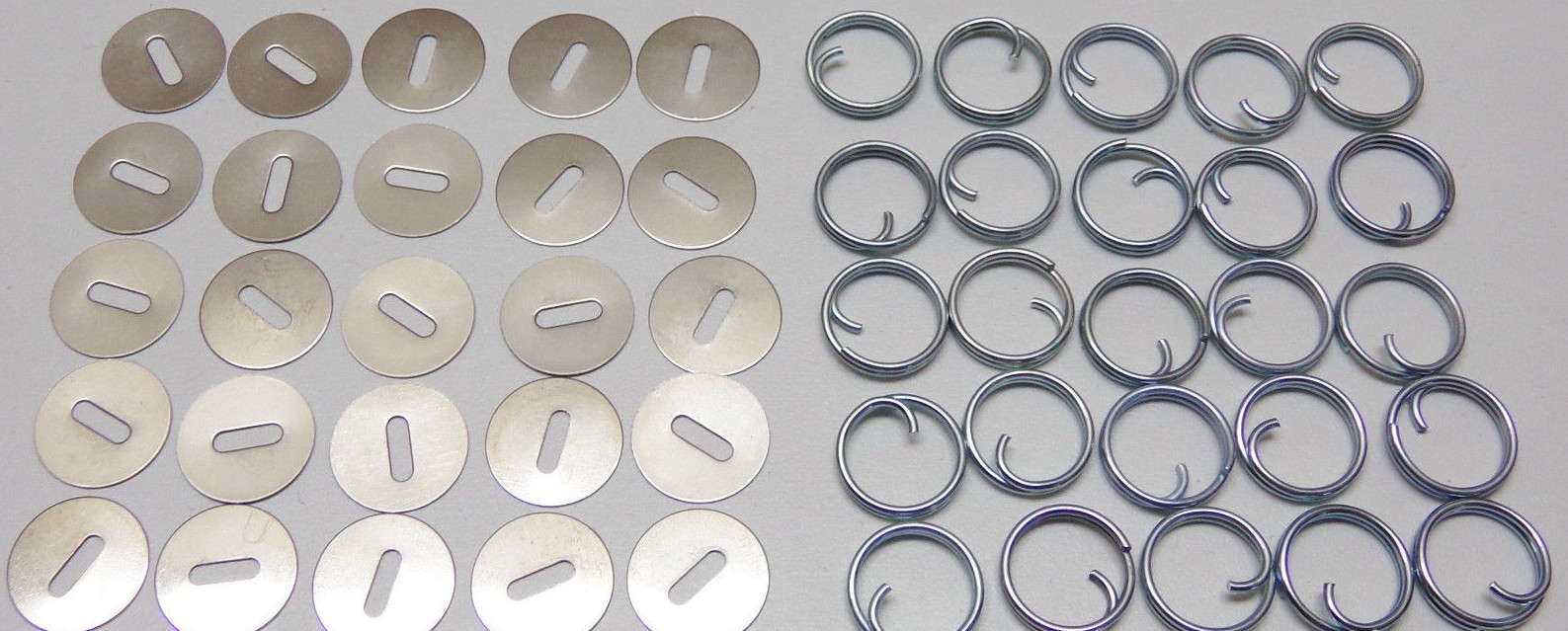 Uniform Button Washer and Ring 25 Washers 25 Large Rings 50 pieces set B2388
