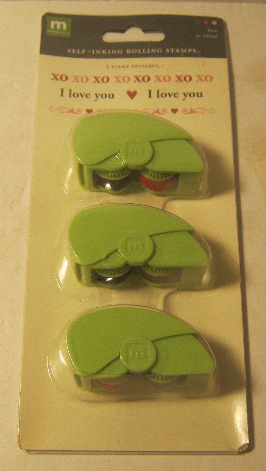 Making Memories Self-Inking Rolling Stamps LOVE Themed NEW!! no. 29055