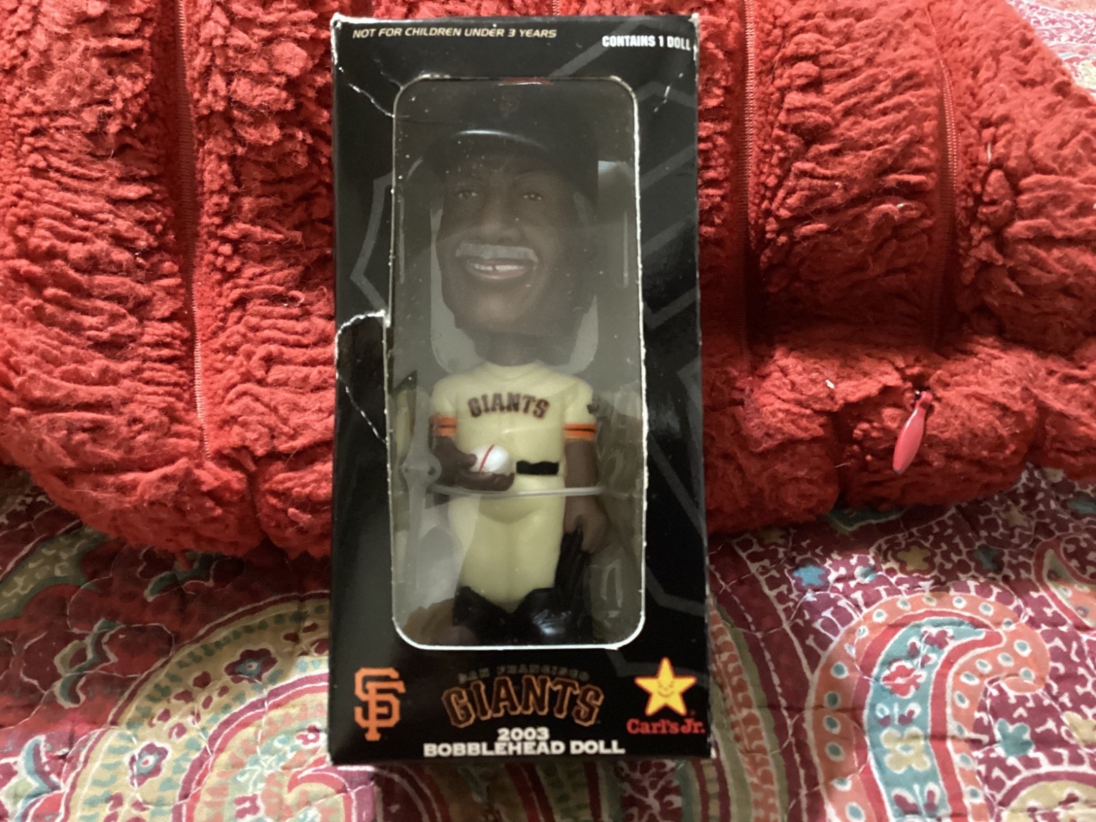 FELIPE ALOU 2003 MINI BOBBLE HEAD, SAN FRANCISCO GIANTS w/BOX,VG. COND/ FREE P&H