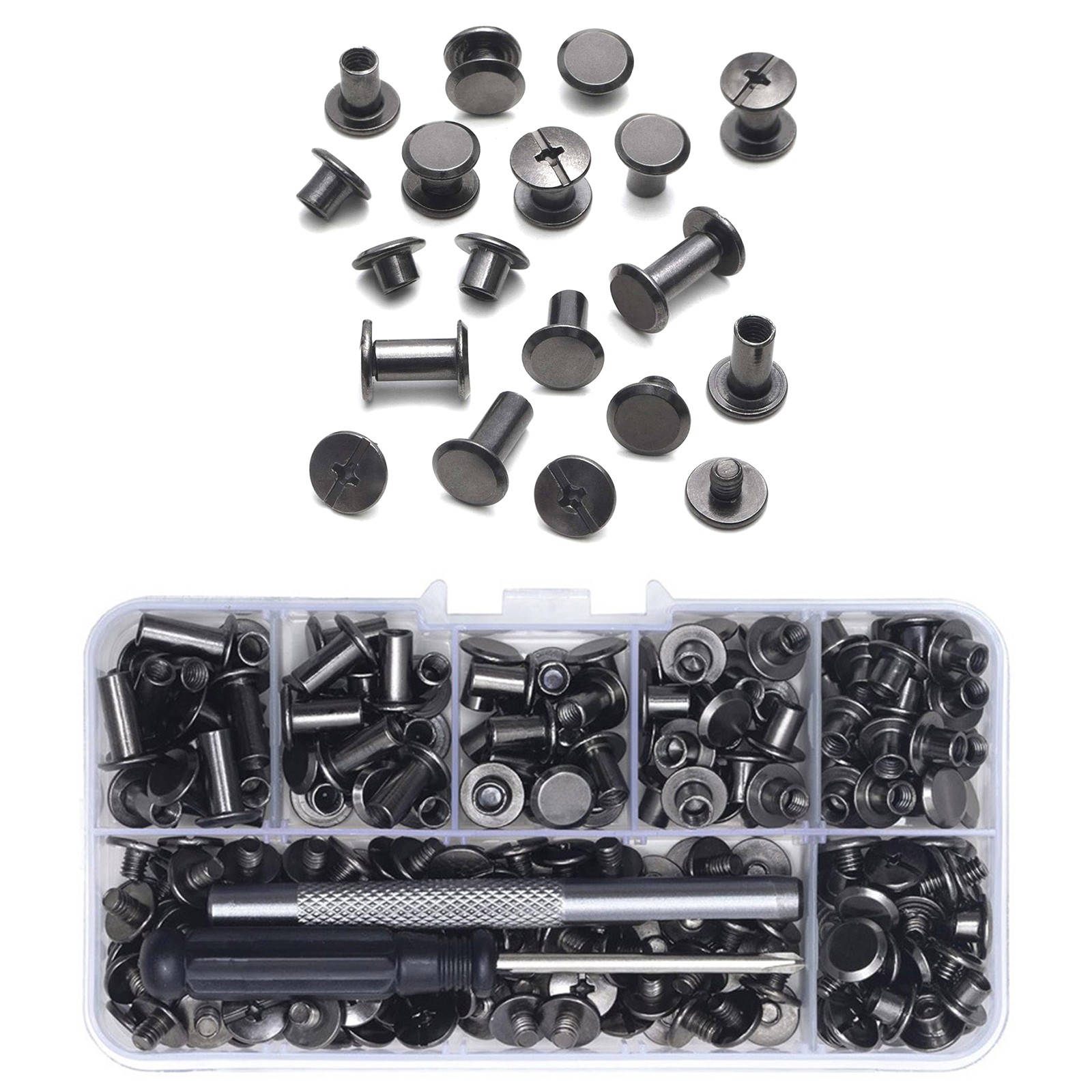 M5*4/5/6/8/10/12mm Exquisite Chicago Screws For Leather Wide Application