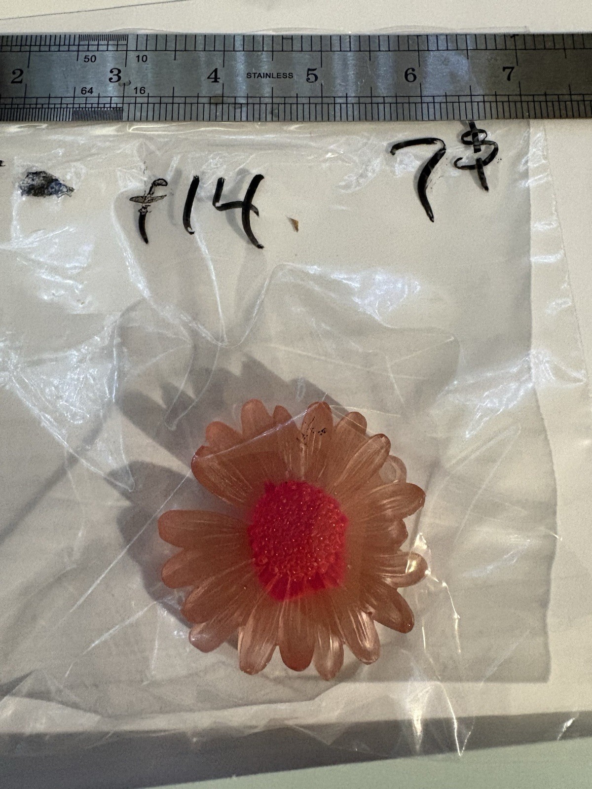 Uv Reactive, Resin Flower Kitchen Magnet