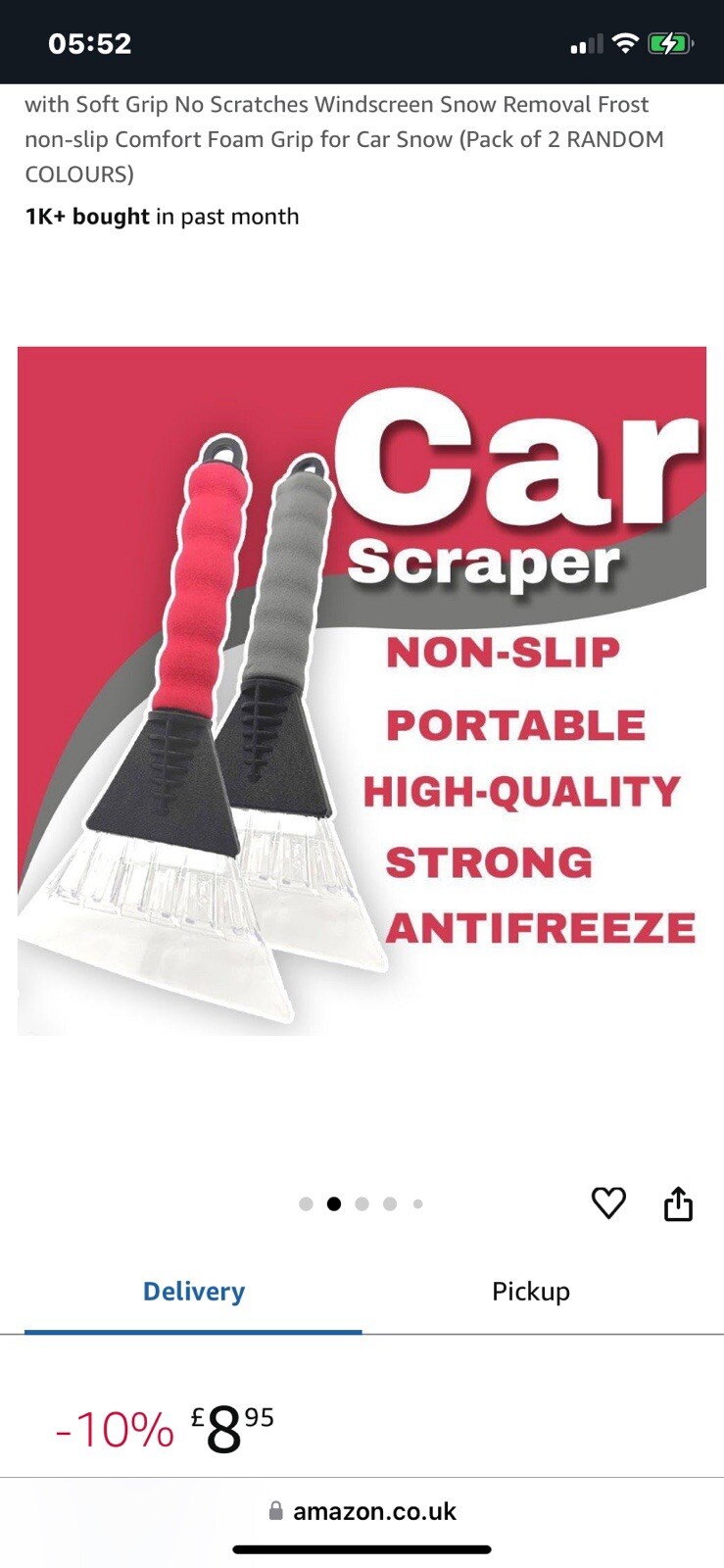 Two Ice Scrapers