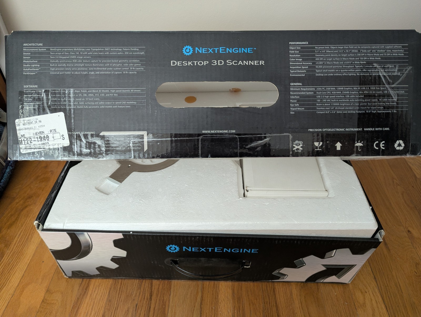 Next Engine 3D Laser Scanner Ultra HD Desktop Scanner with RapidWorks