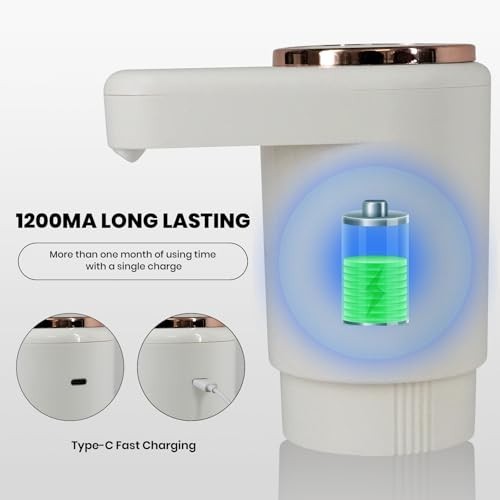 Electric Water Pump Dispenser 5 Gallon USB Rechargeable Portable Automatic