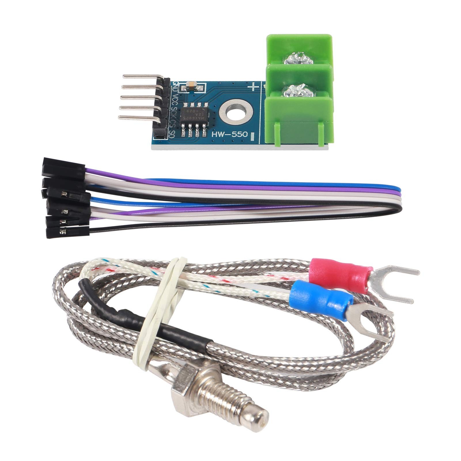 ACEIRMC DC 3-5V MAX6675 Module + K Type Thermocouple Temperature Sensor Therm...