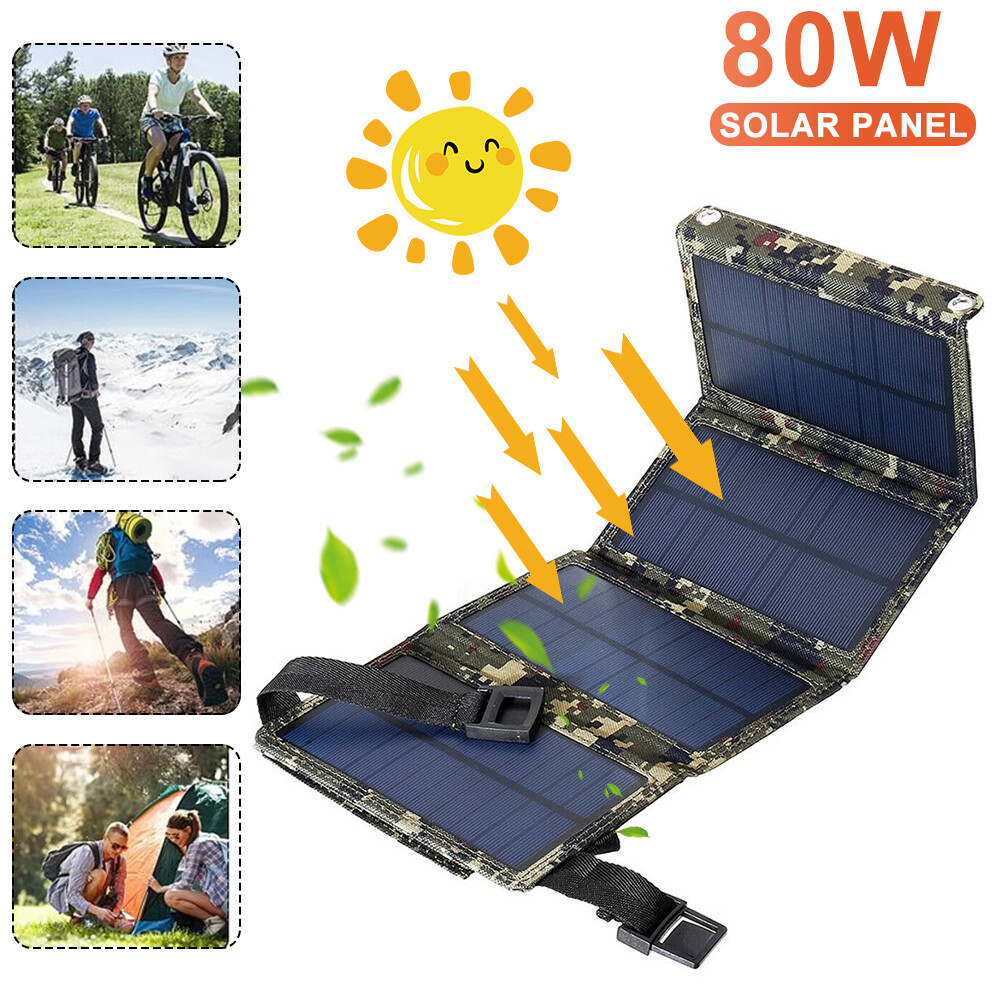 Portable Solar Panel Charger - Fast Charging for Camping, Hiking & Travel