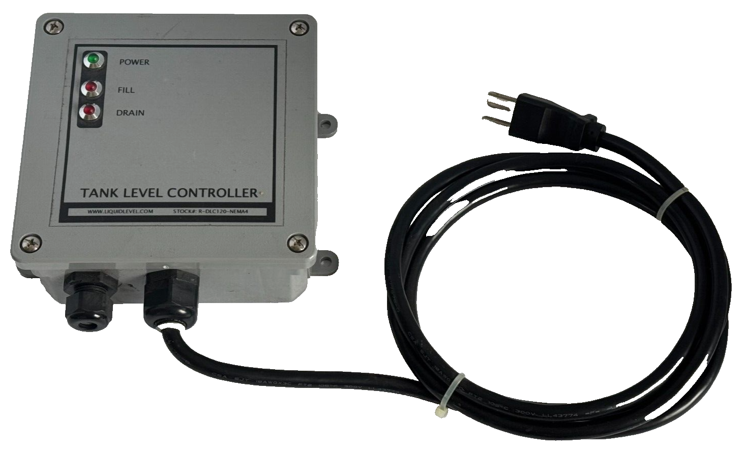 USED Liquid Level R-DLC120-NEMA4 Dual Level Pump Control Relay