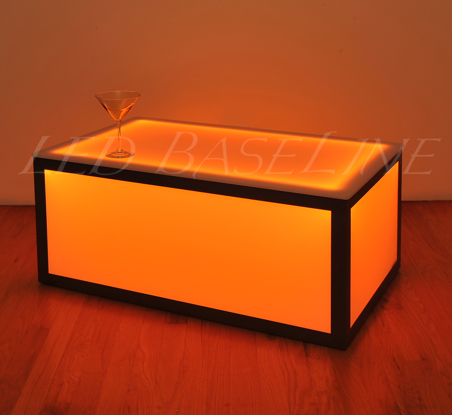 16" LED CUBE COFFEE TABLED BAR MODERN COLOR CHANGING