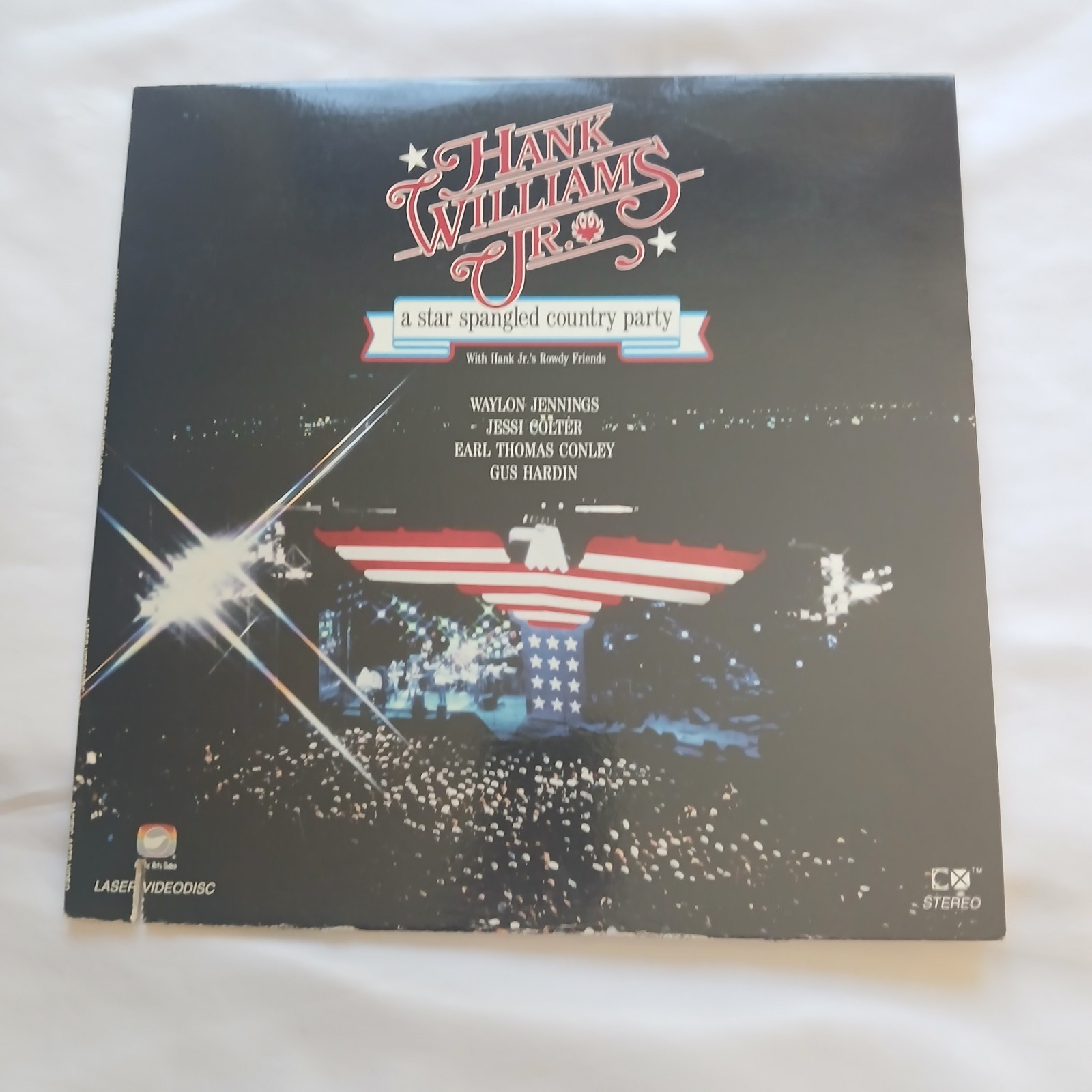 Rare Hank Williams Jr A Star Spangled Country Party Laserdisc