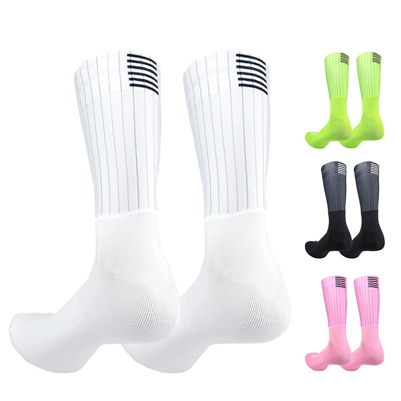 2025 Team Pro Aero Cycling Socks Seamless Anti Slip Silicone Road Bike Socks