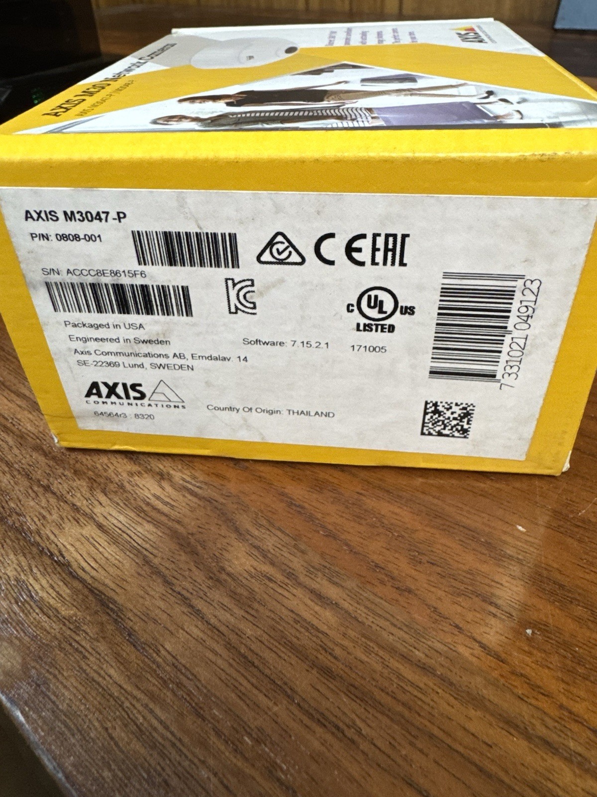 AXIS M3047-P Fixed Dome Network Camera (0808-001) | Open Box | Never Used