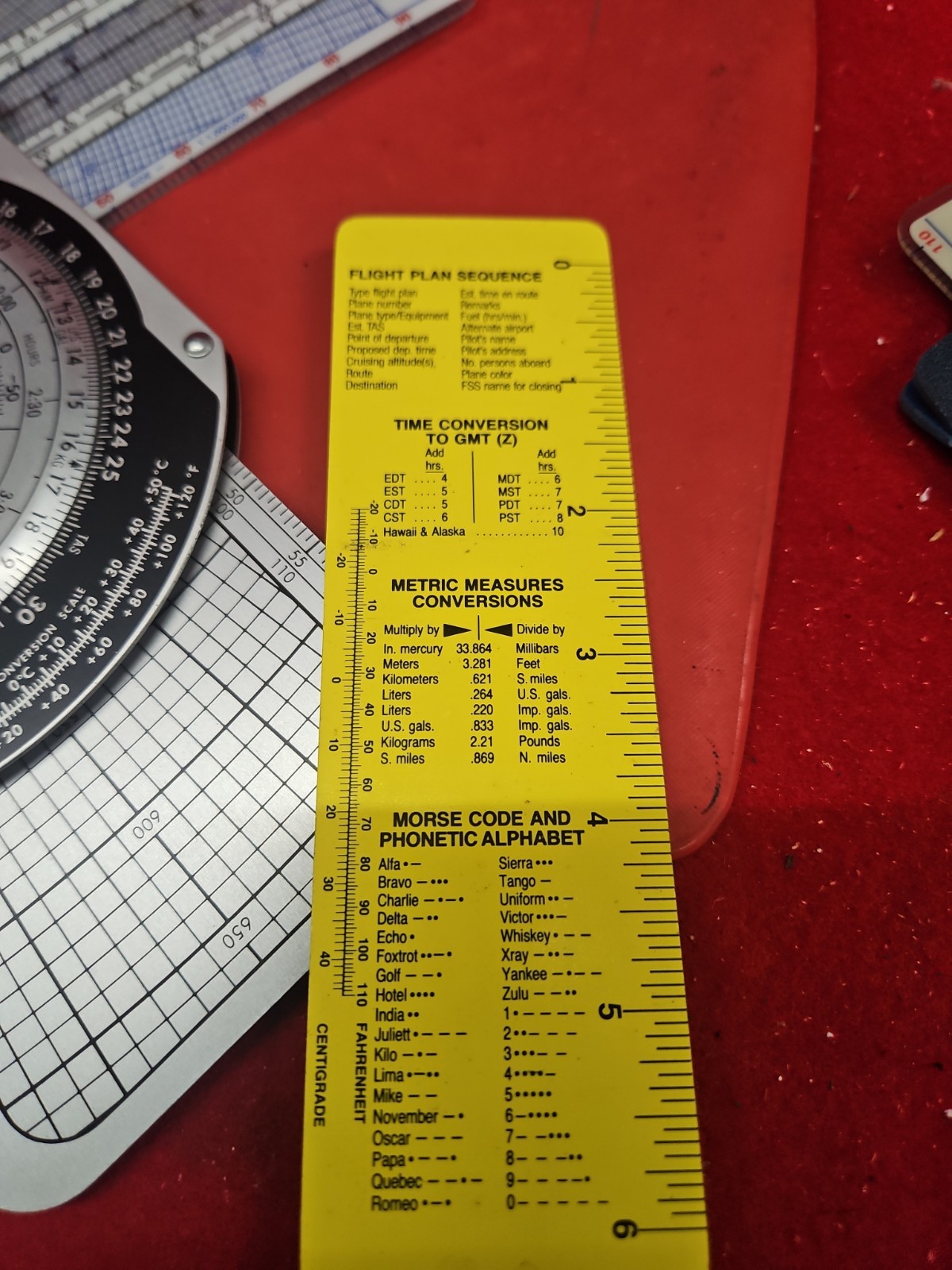 2 1982 cpc Flight Computer Piper Cessna Protractor Navigation Pilot Aviation Lot